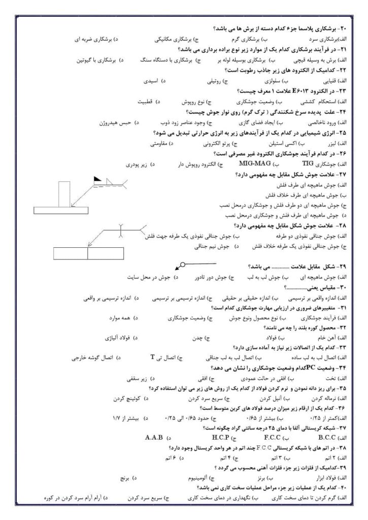 جوشکاری با فرایند قوس الکتریکی E3