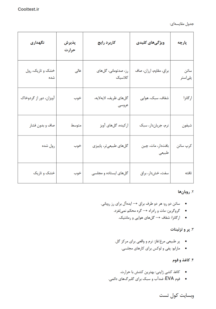 جزوه امتحانی آزمون گلسازی عمومی فنی حرفه ای