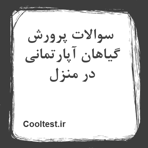 سوالات پرورش گیاهان آپارتمانی در منزل