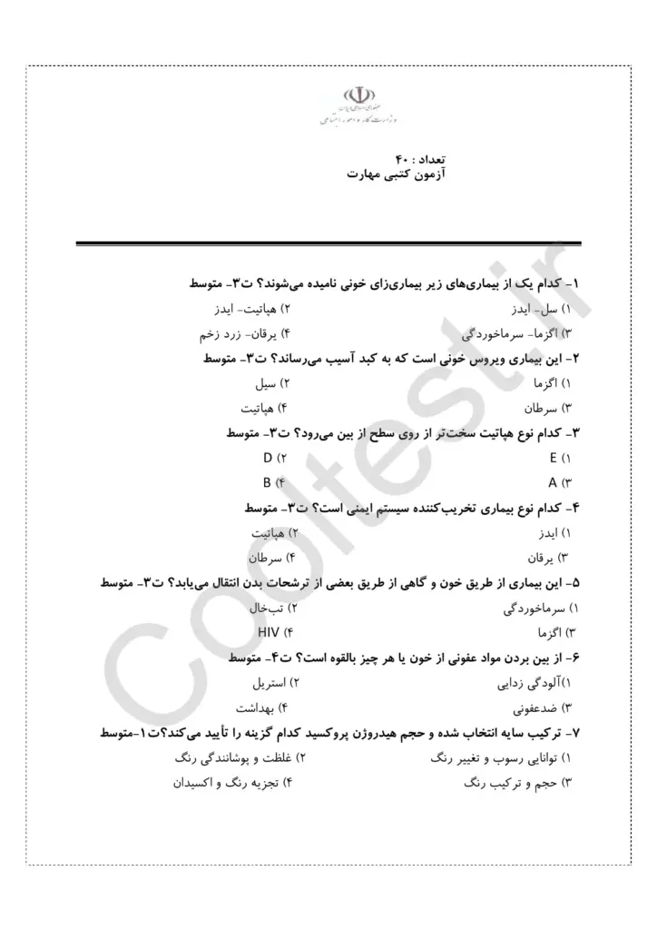 نمونه سوالات هایلایت مو به صورت کامل و تکه ای